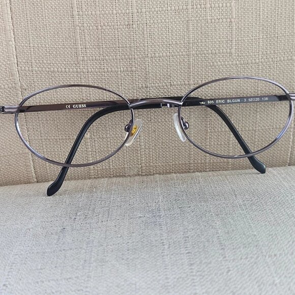 Vintage Guess Eyeglasses Frame Blue Gunmetal ERIC Eye Wear Glasses 52[]20 138 - Picture 2 of 11
